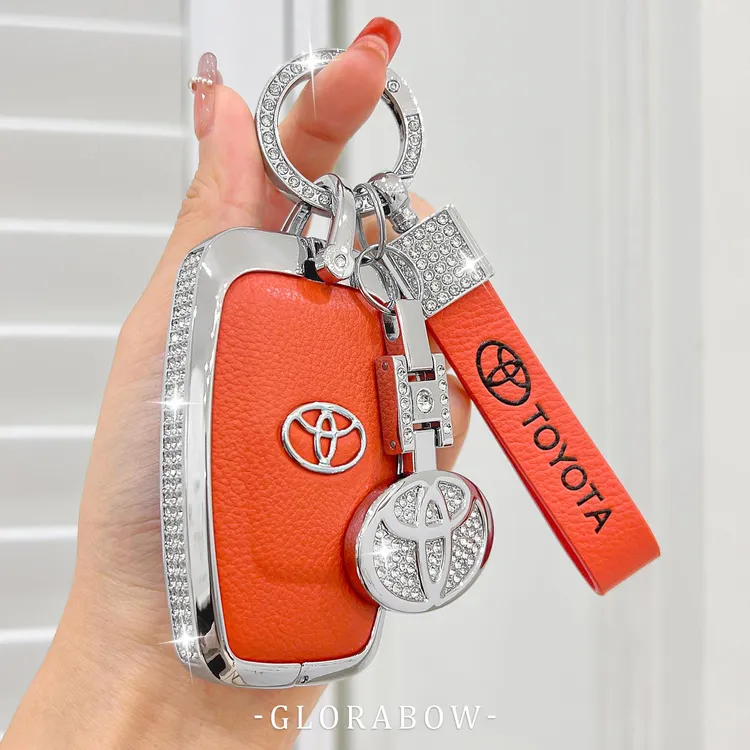 适用于丰田钥匙套雷凌车八代凯美瑞亚洲龙荣放威兰达汉兰达真皮扣