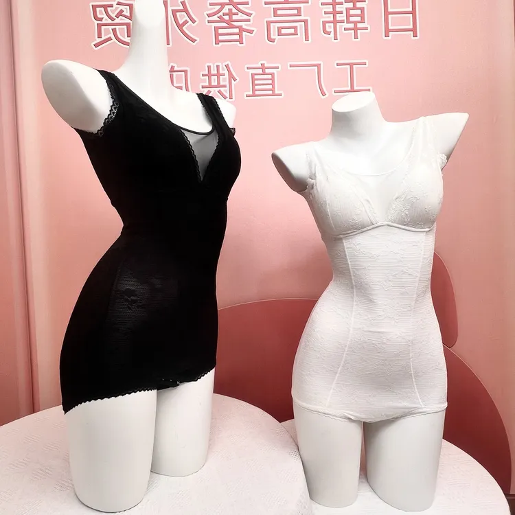 高端提花强压紧版薄款收腹无钢圈大罩杯收副乳聚拢文胸提臀美体衣