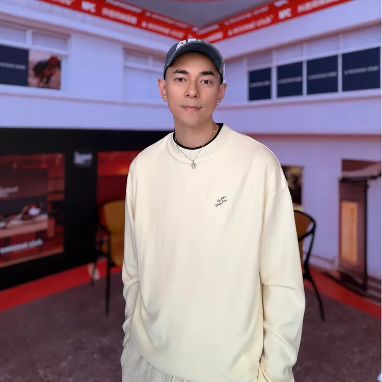 NPC潮牌东丽小暖绒撞色螺纹休闲圆领长袖T恤男圆领落肩NP58TL21