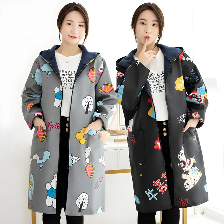 防水防油污耐磨围裙罩衣工作服衣长96cm