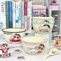 可爱蜡笔小新面碗大容量泡面碗个人专用螺蛳粉碗学生宿舍大碗汤碗