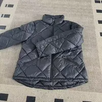 秋冬立领菱格轻薄棉服高级感宽松显瘦简约百搭外套25092542