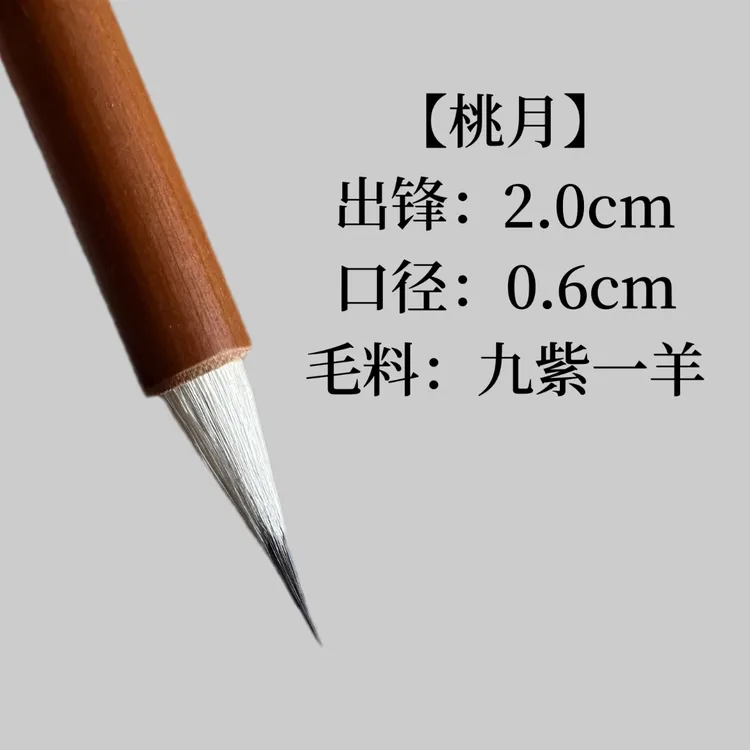 桃月/暮春巨惠（一支也送课）｜九紫一羊 小楷毛笔 出锋1.9 口径0.6