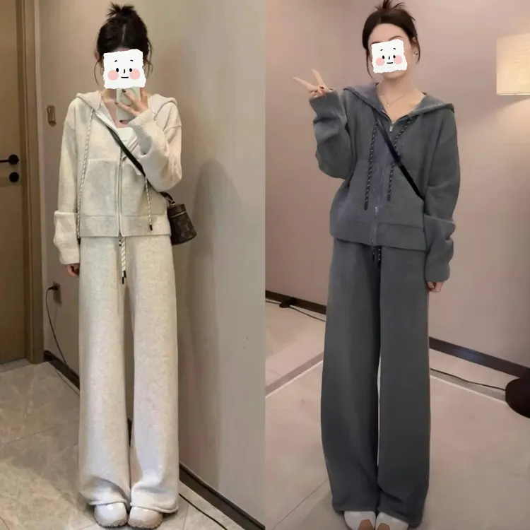 秋季上衣搭配休闲裤宽松显瘦慵懒感时髦穿搭