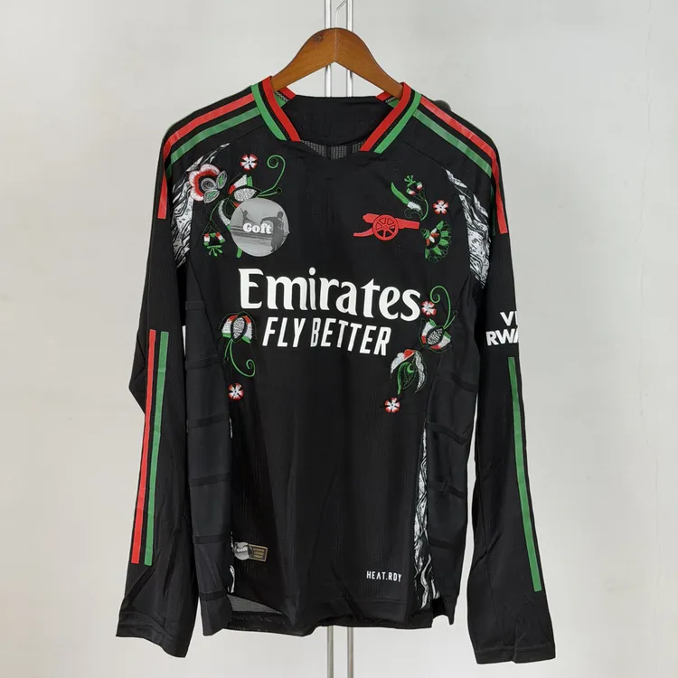 24/25阿森纳客场绣花remake刺绣球衣球员版长袖泰版英超赖斯同款
