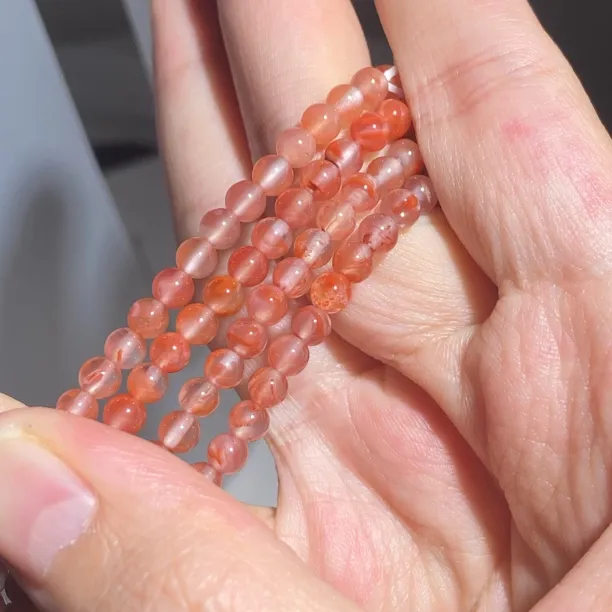 【初体验】原矿冰飘南红玛瑙手串/男女同款/多样性发货其中一条