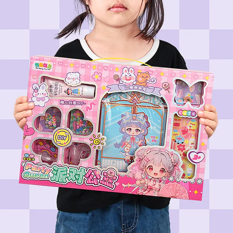 女孩过家家换装贴纸咕卡奶油胶安静书套装小学生礼物招生礼品