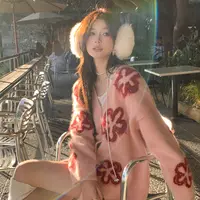 【秘境花语2.0】RARE ZZ收藏级定制贵族马海羊毛设计花朵针织开衫