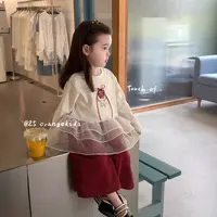 【橘子家】韩版童装女童2025新款百搭卫衣T恤HS63080休闲裤HS63081