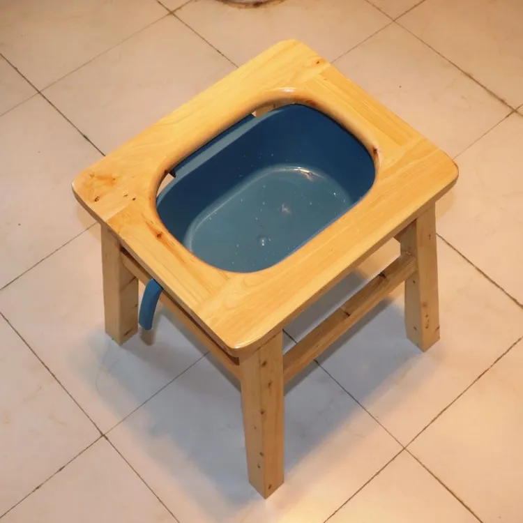 移动坐便凳老人孕妇成人家用卫生间卧室马桶凳实木坐便椅上厕神器