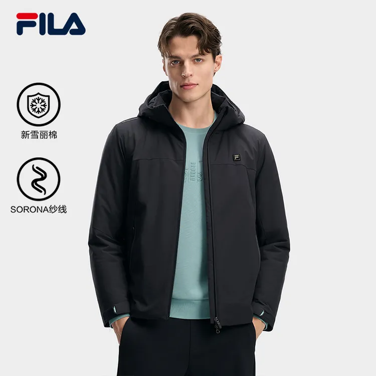 Fila/斐乐男款【新雪丽棉SORONA纱线】冬季防风保暖棉服F11M613901F