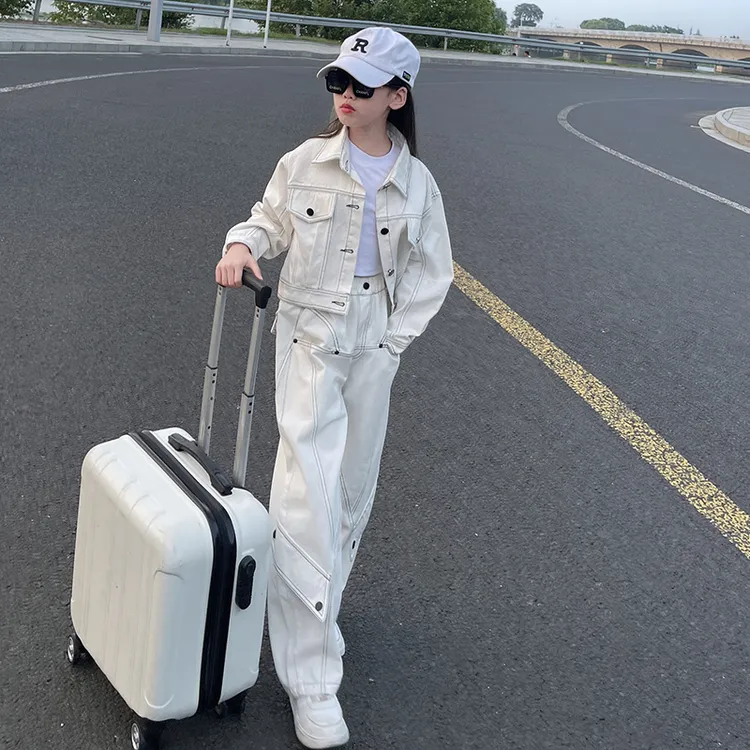 女童秋季套装2025新款儿童牛仔两件套春秋款女孩大童时髦洋气童装
