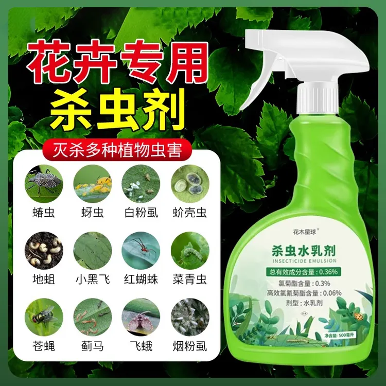 杀虫药花卉植物杀虫剂花草蚜虫月季花病虫害红蜘蛛室内花喷雾除虫