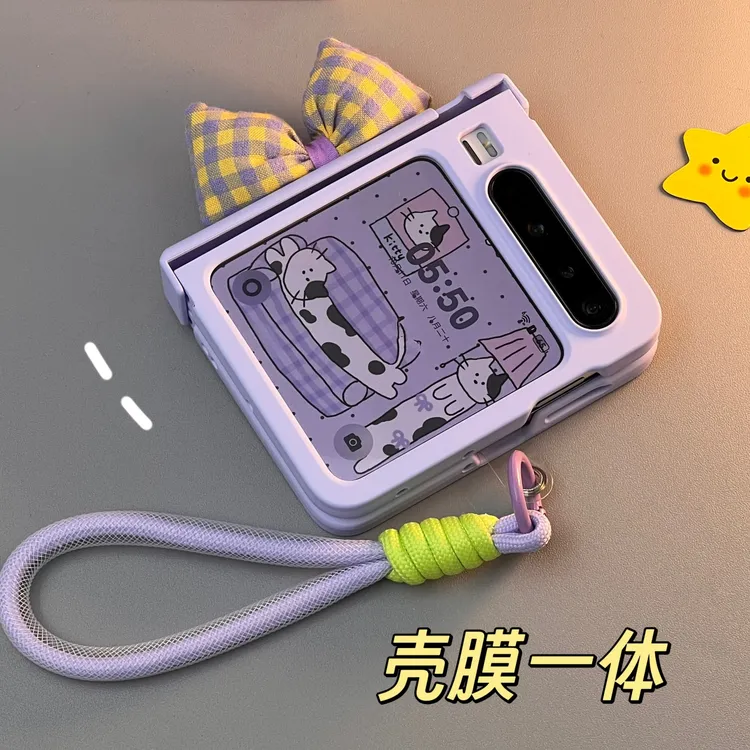 适用华为purax手机壳膜一体折叠屏女款可爱中轴全包典藏版保护套