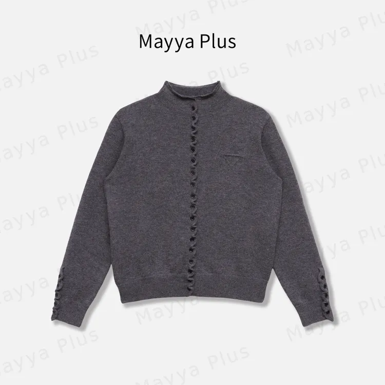 【暖暖】Mayya Plus麦芽定制气质显瘦流光风毛织开衫32546798