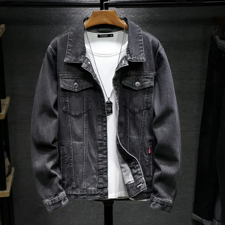 牛仔外套男宽松2025春秋新款耐磨潮流百搭牛仔衣男士高档外穿夹克
