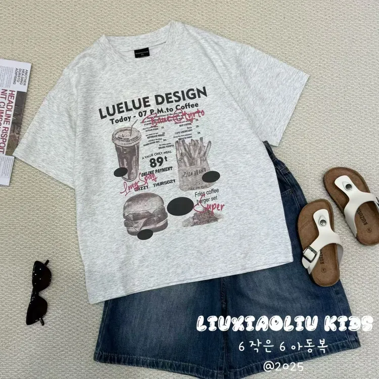 杭州六小六正版BY LIUXIAOLIU夏季儿童短袖22090