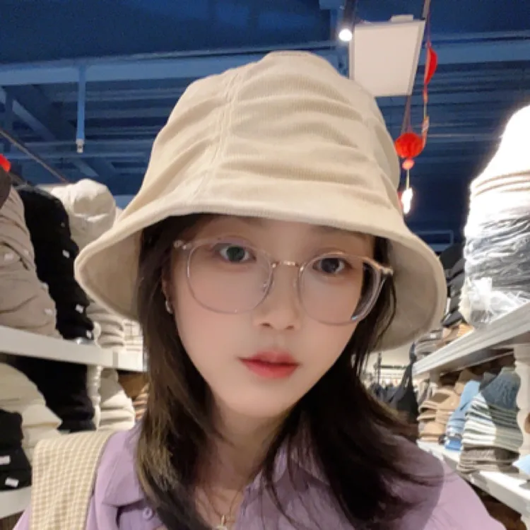春秋百搭大头围渔夫帽时尚日系风格简约帽子