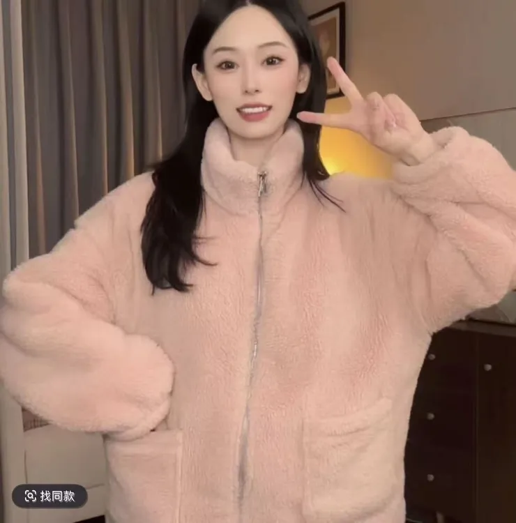 【加绒加厚北高绒】情侣立领保暖宽松拉链家居服套装可外穿套装