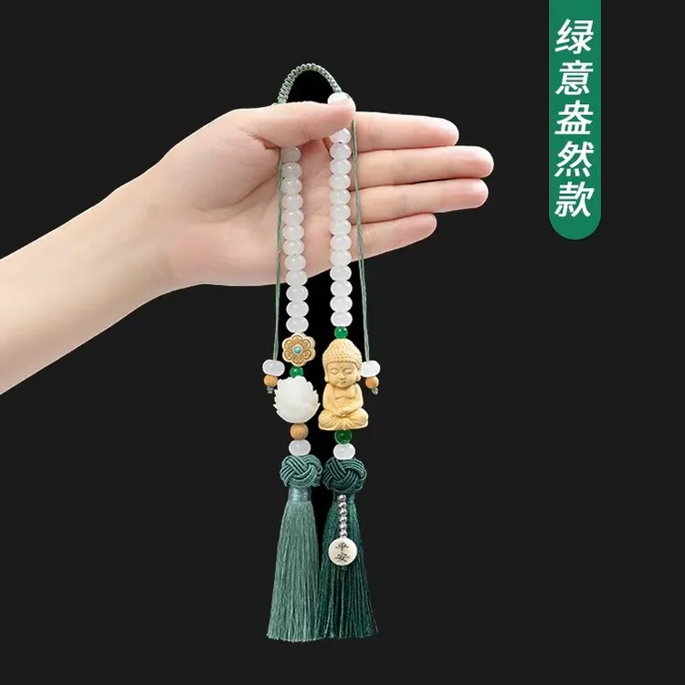 新款复古平安佛款汽车挂件车内后视镜吊饰高档车载装饰品男女通用