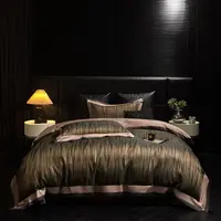 月亮高奢-匹马棉超柔色织纯棉四件套-夜曲