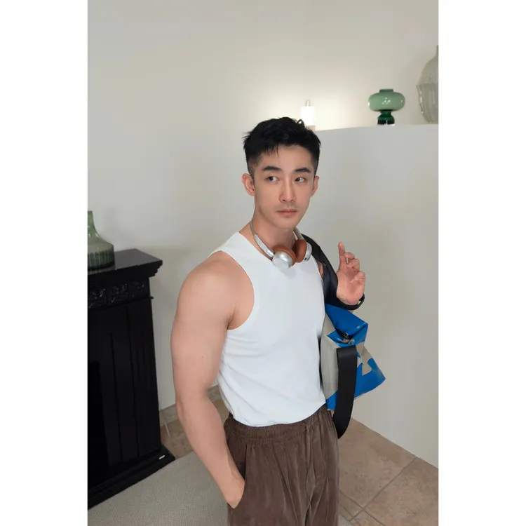 博衣社【弹力休闲紧身背心】夏季新品男士运动舒适透气吸汗无袖