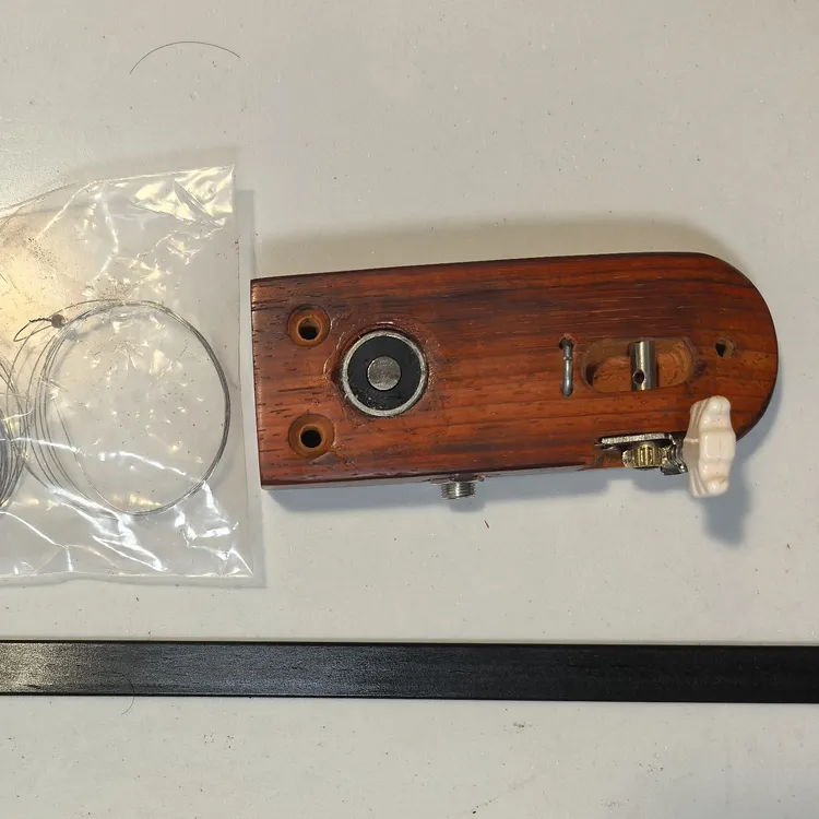 独弦琴配件总成（装好拾音器弦钮的红木琴头+摇杆+弦）助轻松自制琴