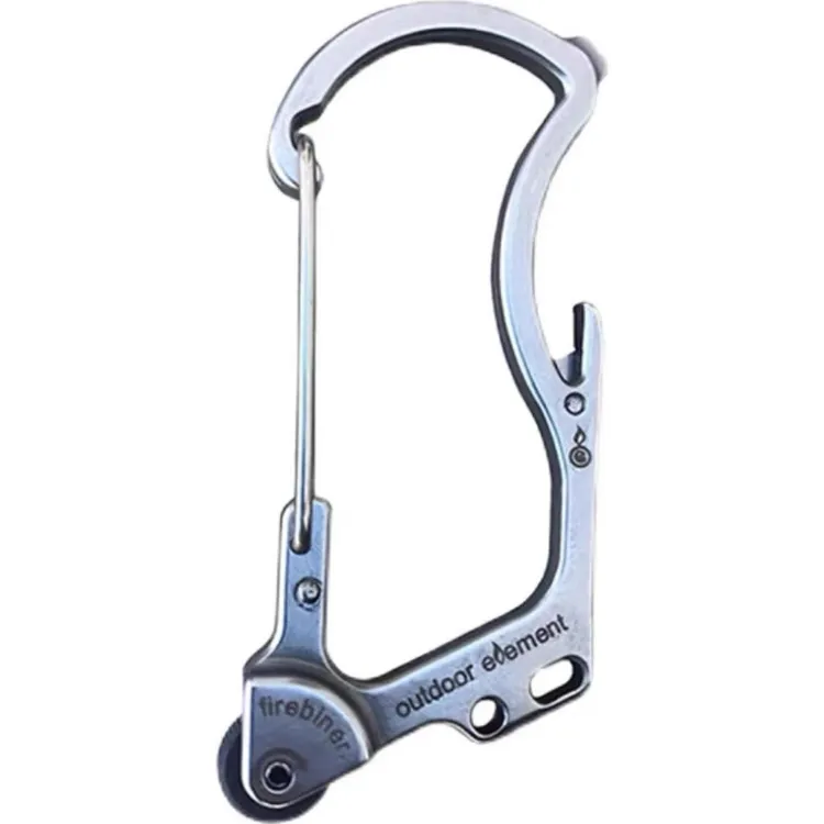 美国outdoor 多功能打火开瓶器割绳挂钩登山扣