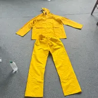 《小华外贸》黄色加厚雨衣套装 发一套（微瑕）