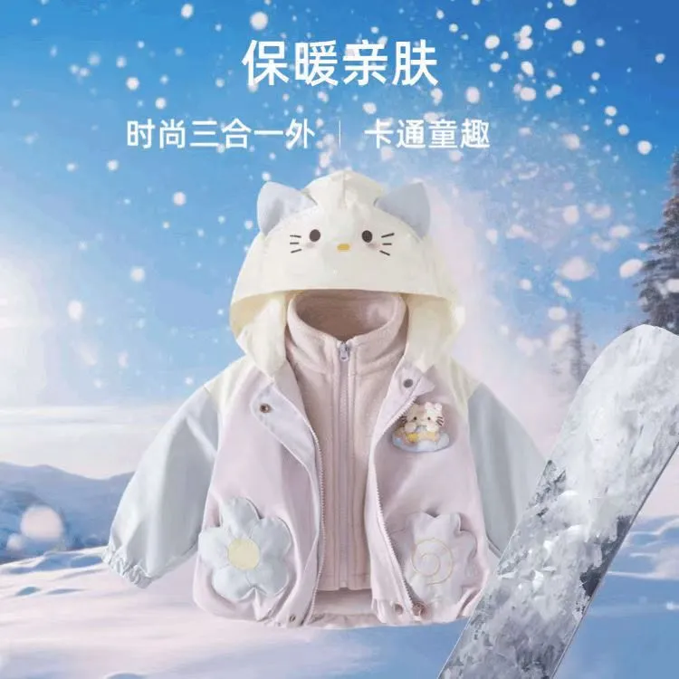 女童春秋厚外套女童2025新款爆款洋气女童外套春秋款外穿儿童宝宝