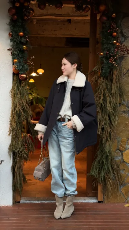 5 YYL 浅色锥形牛仔裤 加绒  XY11143  2025冬款上新winter