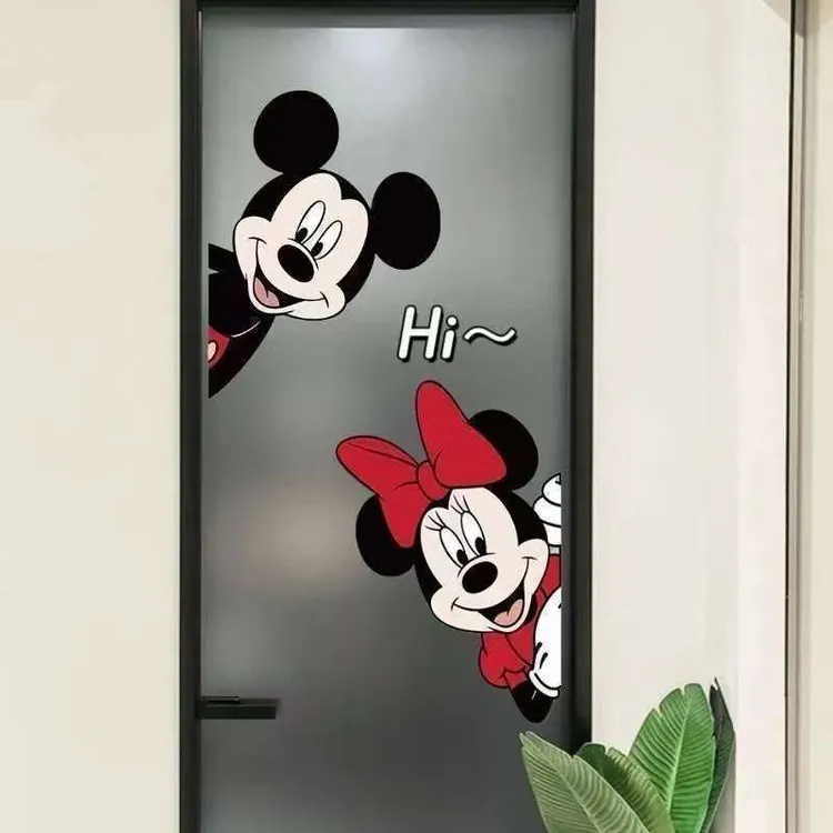门贴个性卡通猫和老鼠创意装饰贴纸可爱情侣装饰贴纸玄关粘贴贴画