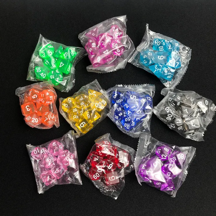 多面骰子套装万智牌游戏王指示物跑团桌游数字多面色子