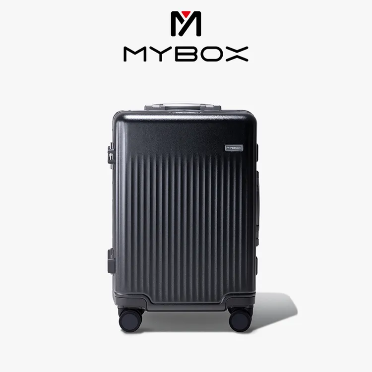 MY BOX减震铝框旅行箱静音登机箱大容量拉杆箱户外加厚密码箱家用