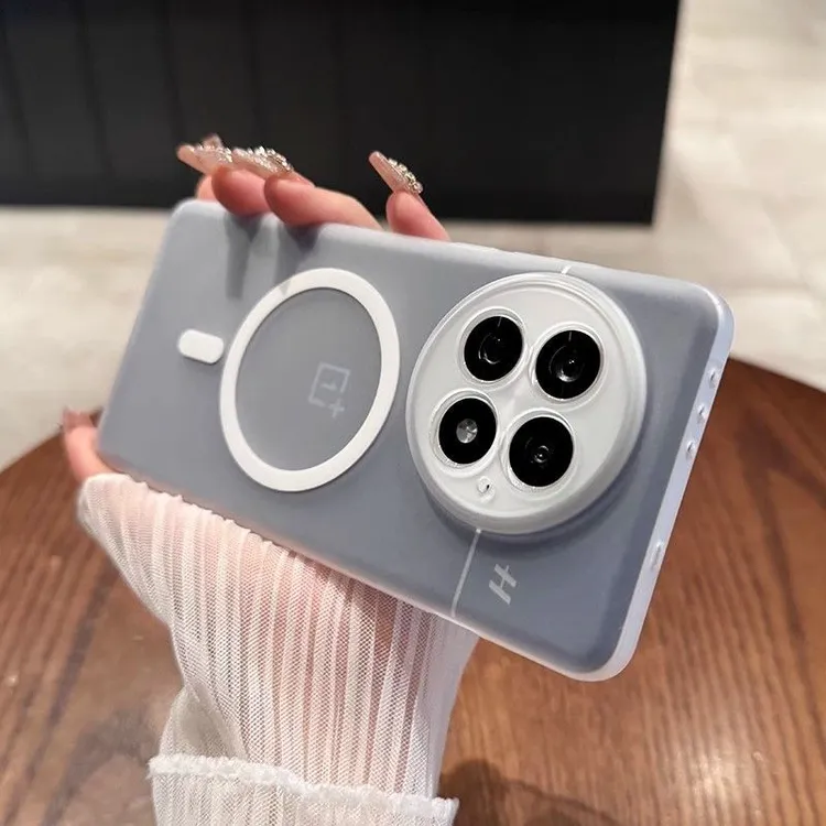 超薄适用一加13新款一加13T手机壳磁吸冰雾磨砂简约ins风防摔硬壳