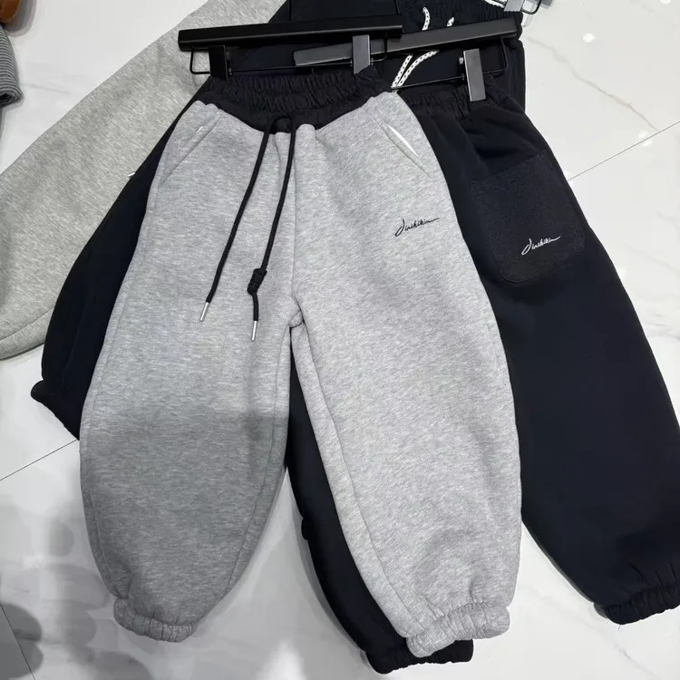 杭州六小六正版 BY LIUXIAOLIU冬季儿童加厚绒卫裤（厚绒）20250