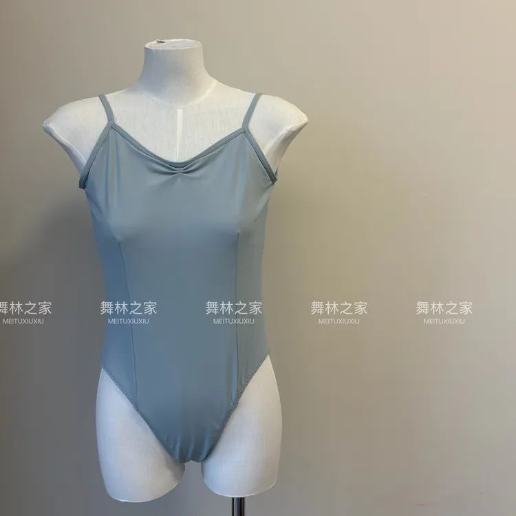 舞蹈生可调节高胯连体芭蕾舞服练功服艺考体操形体服舞蹈服紧身