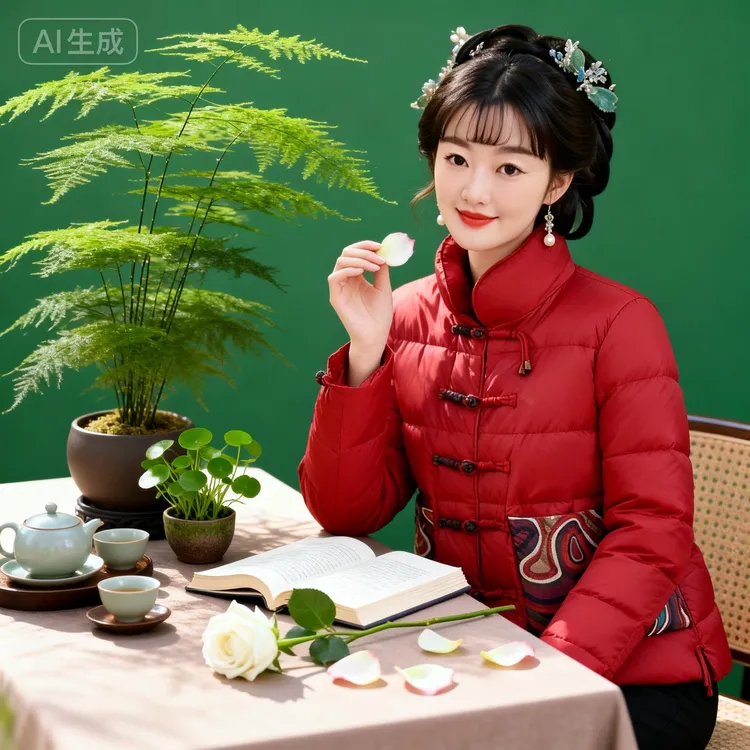 【锦绣江南】民族风盘扣保暖中国风棉服领时尚外套冬季棉衣