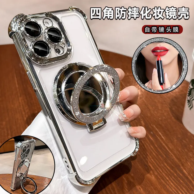 适用苹果16ProMax闪粉15Plus四角气囊14防摔手机壳手机壳16pro