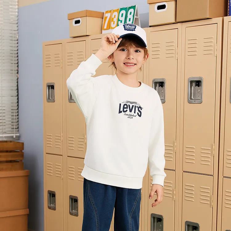 【官方旗舰】Levi's 李维斯童装秋季新款潮流百搭卫衣LVB-FW-P809