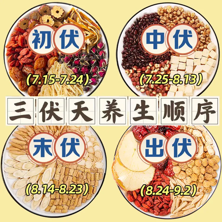 【喝对顺序】三伏天组合茶姜枣枸杞茶生姜祛暖赤小豆薏米茶湿气茶包