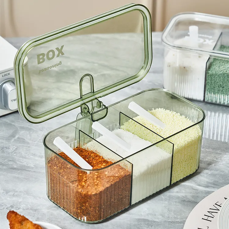 调料盒组合套装多格一体厨房家用调味罐盐味精胡椒收纳作料调料罐