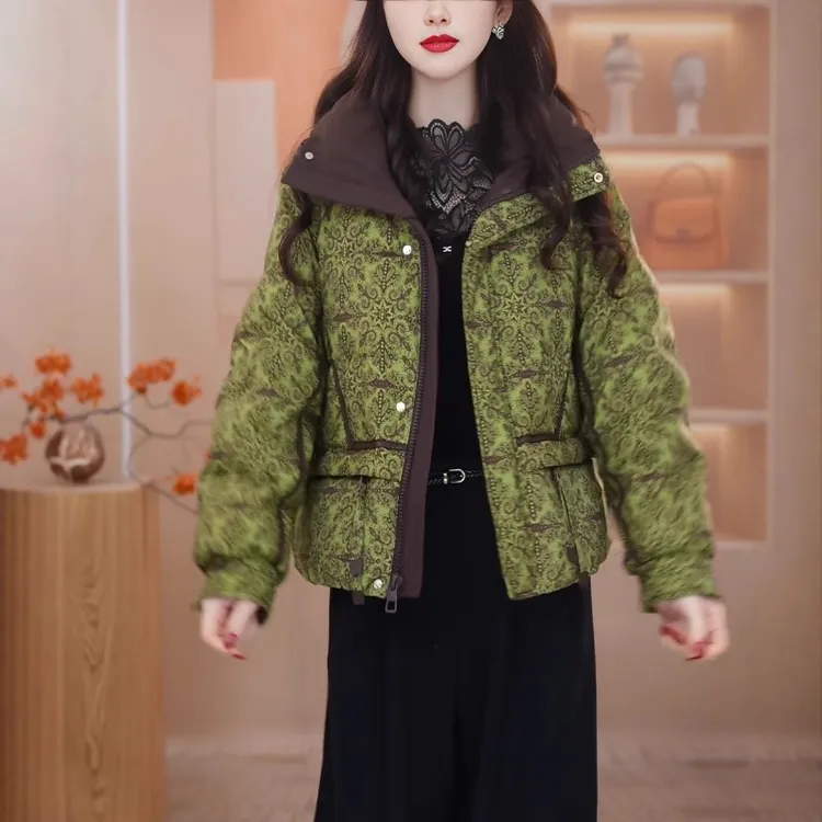 妍2025年冬季新款时尚气质轻奢百搭加厚保暖短款羽绒服M-3XL