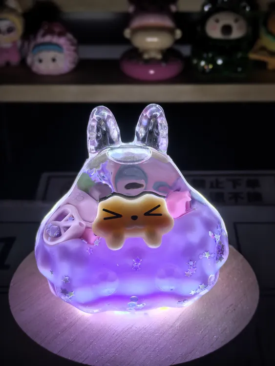 潮玩树脂弥勒玻璃佛手工卡通玩具网红弥勒佛陶瓷桌面装饰创意可爱