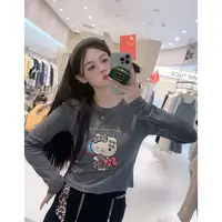 3915高腰款kt猫T恤