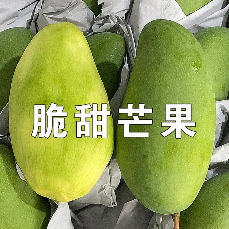 新鲜生吃脆甜芒果酸野大青芒热带水果甜心芒生熟两吃芒果酸脆爽口
