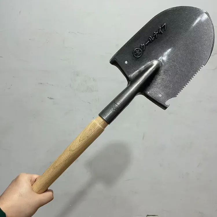 （金标）户外高品质锰钢铲青钢木手柄车载露营装用锹钓鱼露营必备