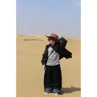 伟伟同款【风遇沙起】2025秋季新品皮衣外套儿童WW0875