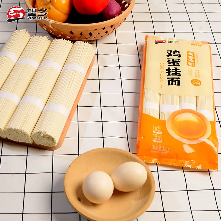 荞麦鸡蛋手擀风味挂面麦芯挂面速食早餐面条鸡蛋面