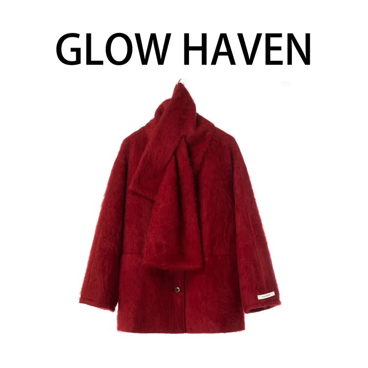 2026秋冬新款时尚跨年宽松显瘦红色喜庆百搭保暖长袖外套上衣女装